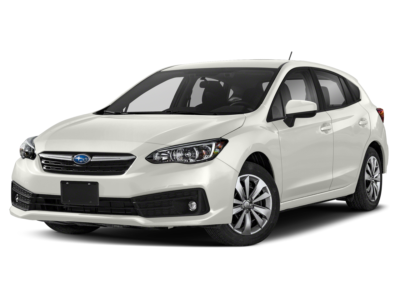 2023 Subaru Impreza Base in Crystal White Pearl — front three-quarter view