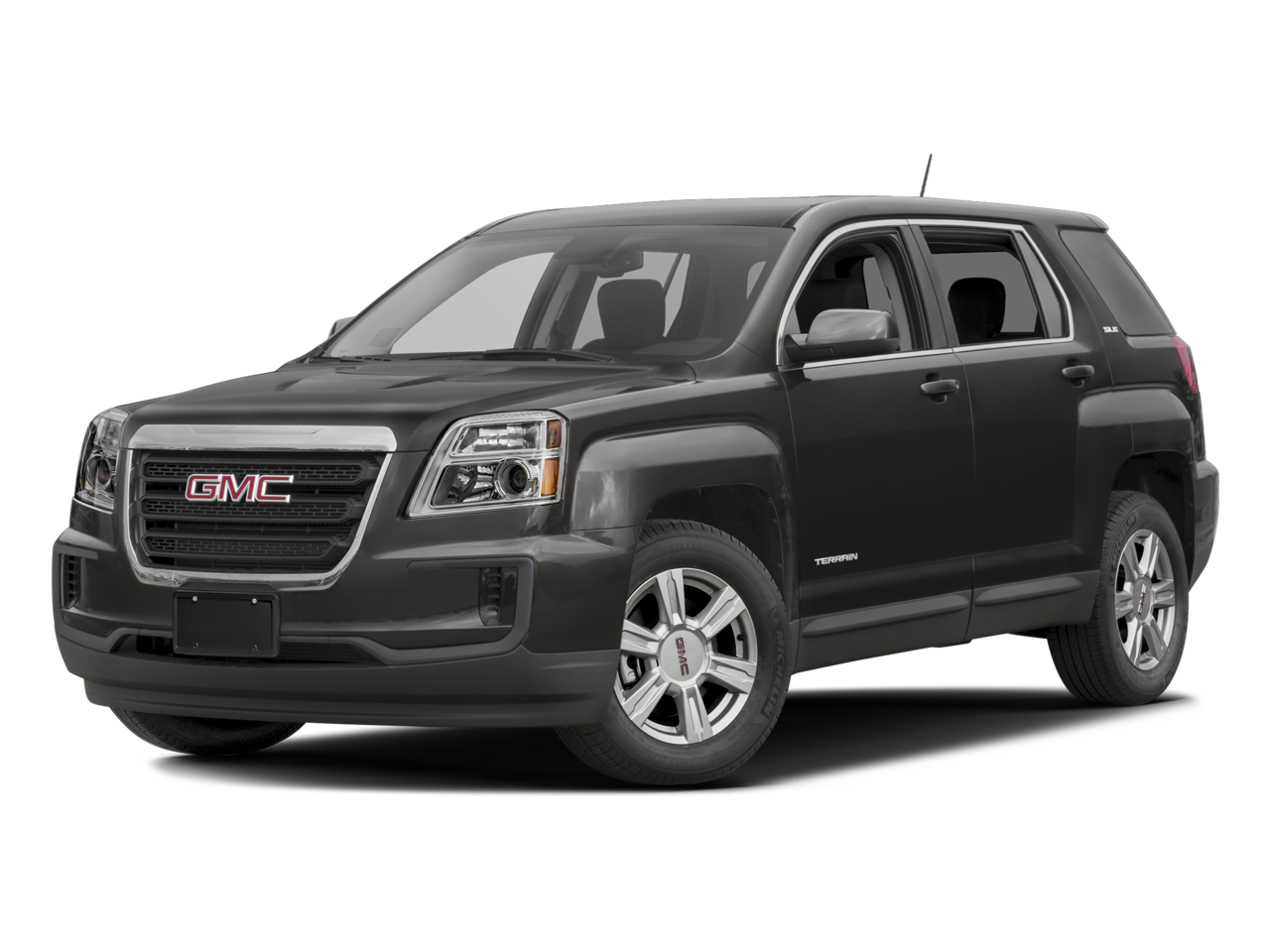 2016 GMC Terrain SLE in Onyx Black — front three-quarter view