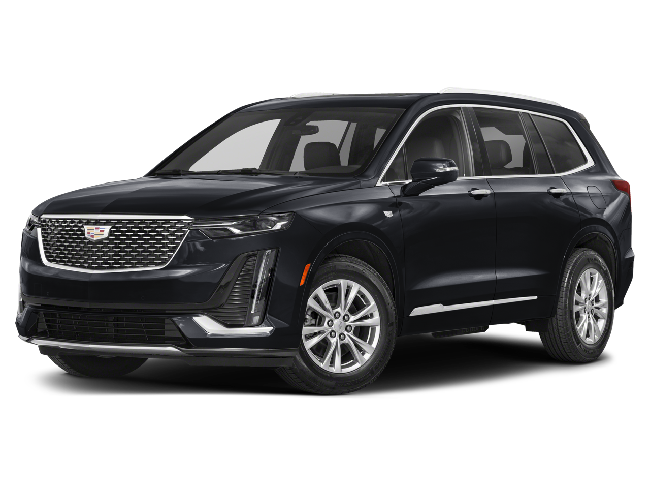 2024 Cadillac XT6 Premium Luxury in Stellar Black Metallic — front three-quarter view