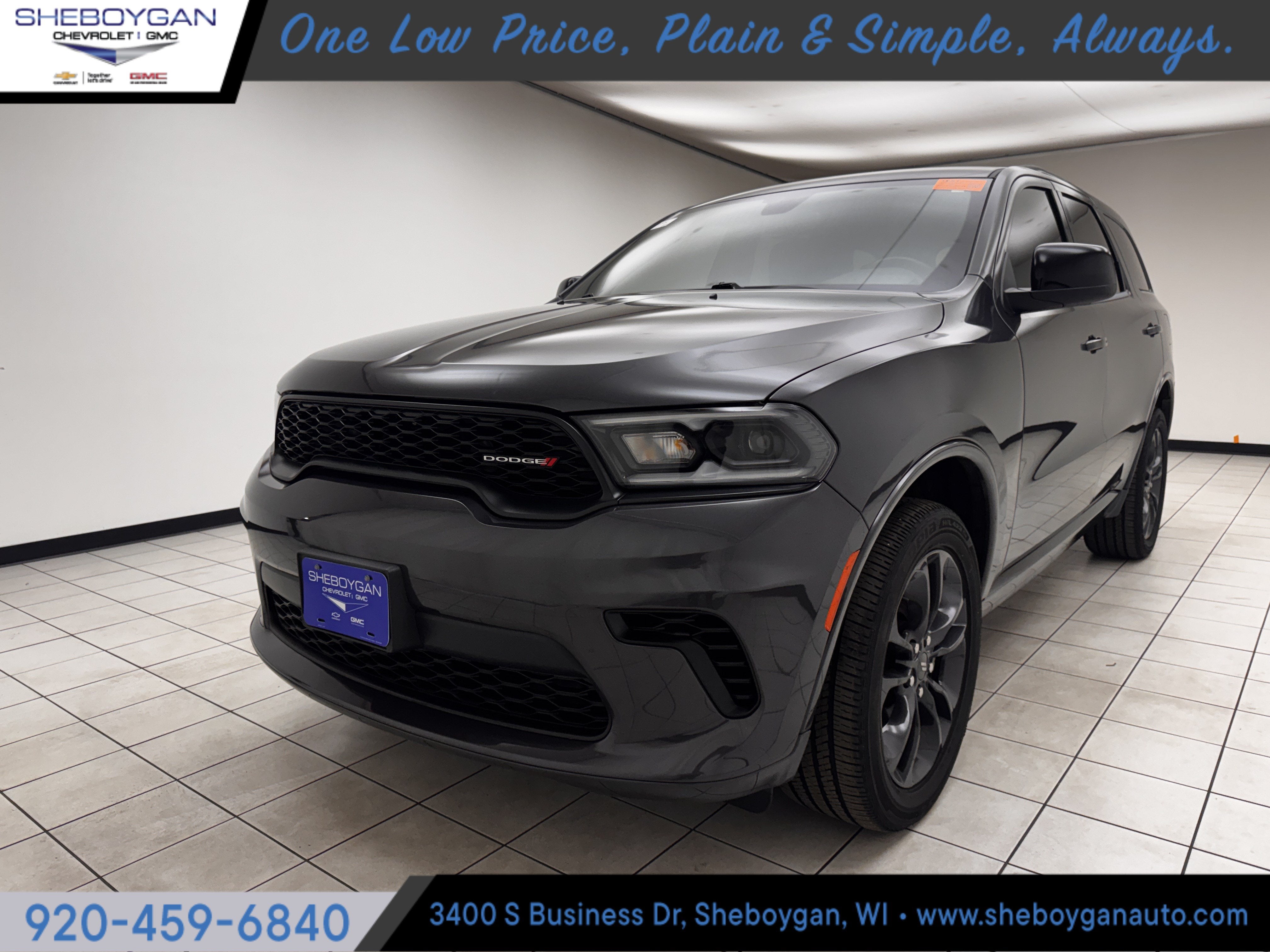 2023 Dodge Durango GT AWD in Gray — front three-quarter view
