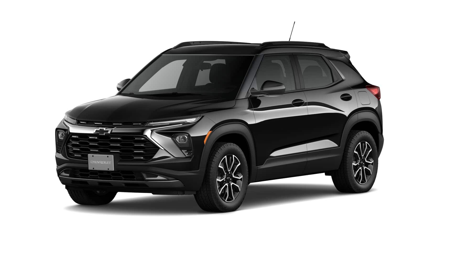 2026 Chevrolet Trailblazer ACTIV in Mosaic Black Metallic — front three-quarter view