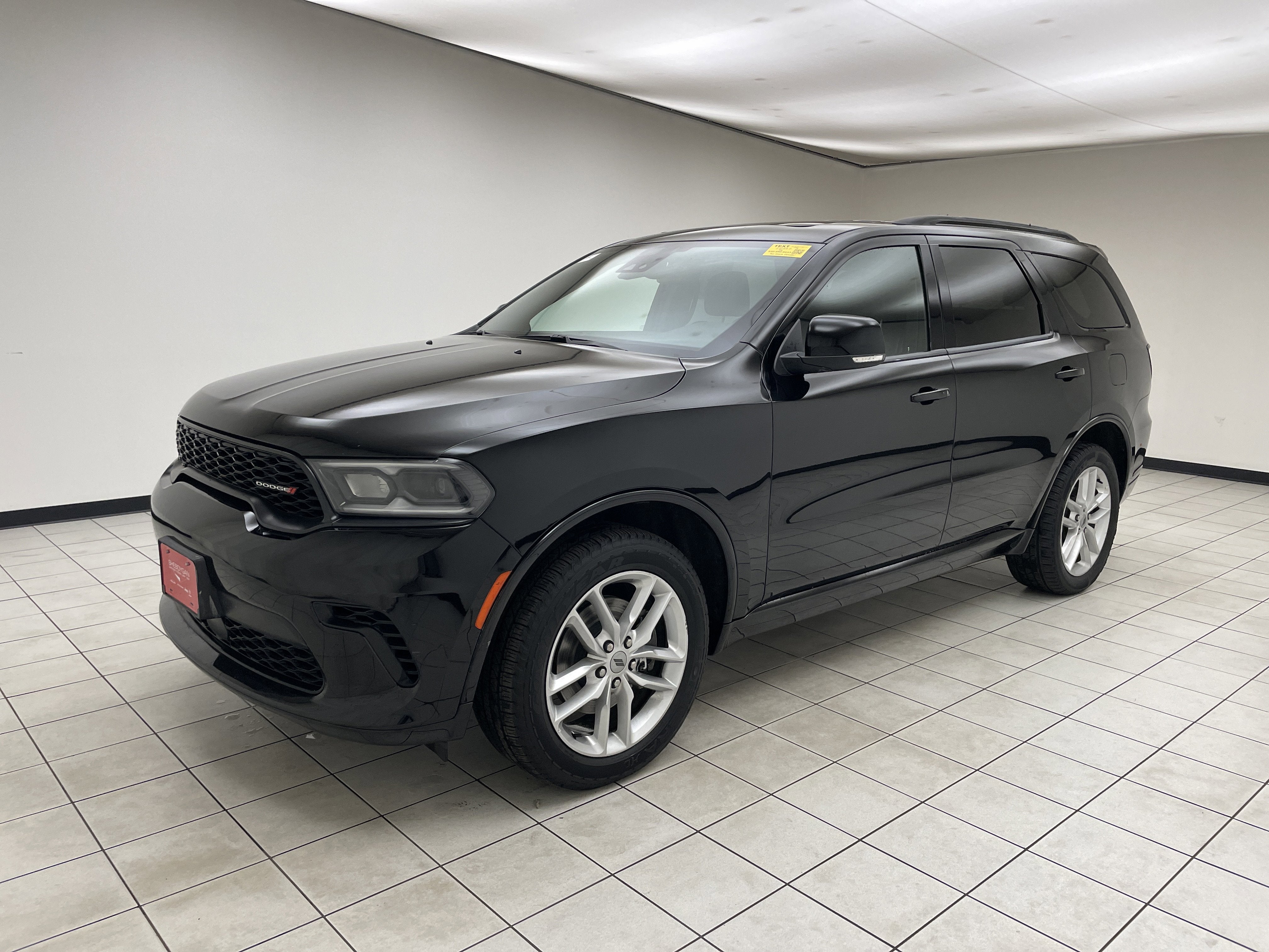 2024 Dodge Durango GT Plus AWD in Db Black Clearcoat — front three-quarter view